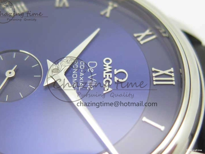 0323 Youthful De Ville Prestige Small Second TWF 1:1 Best Edition Blue Dial on Black Leather Strap MIYOTA 8035